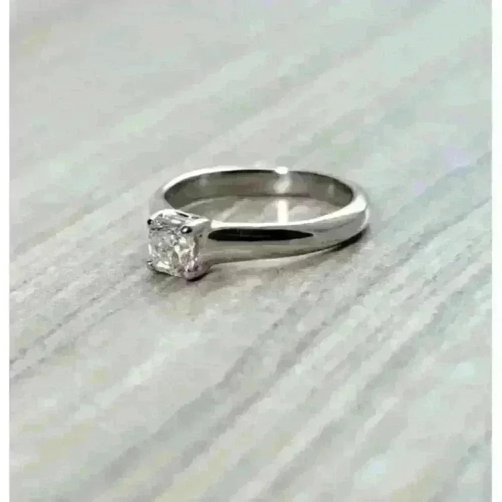 Tiffany & Co Platinum Lucida © .36ct Diamond Engagement Ring Discontinued Size 3 - Picture 11 of 15
